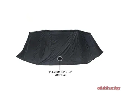 Overland Vehicle System XD Nomadic 270 Awning with Black Out Wall Kit, Grey Hex Black Trim, Passenger Side - 19690030