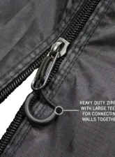 Overland Vehicle System XD Nomadic 270 Awning with Black Out Wall Kit, Grey Hex Black Trim, Passenger Side                                     - 19690030 - Image 9