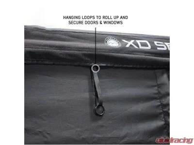 Overland Vehicle System XD Nomadic 270 Awning with Black Out Wall Kit, Grey Hex Black Trim, Passenger Side - 19690030