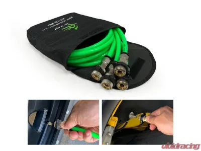 Overland Vehicle System Black Engine Mount w/ Box, Fittings, Hoses & Storage Bag 4 Tire Inflation System Jeep Wrangler | Wrangler Unlimited 2007-2018 - 210-0717