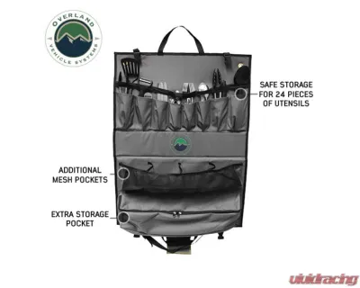 Overland Vehicle Systems 24 Piece Cooking and Utensil Kit with Hanging Carrying Case - 21010505