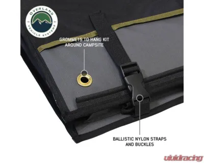 Overland Vehicle Systems 24 Piece Cooking and Utensil Kit with Hanging Carrying Case - 21010505