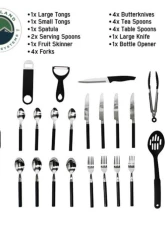 Overland Vehicle Systems 24 Piece Cooking and Utensil Kit with Hanging Carrying Case                                     - 21010505 - Image 6