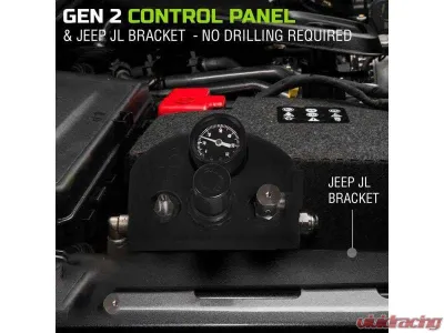 Overland Vehicle System Black 4 Tire Inflation System Jeep Wrangler JL & JLU 2018-2025 - 218-1819