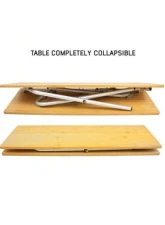 Overland Vehicle System Kick It Bi-Fold Camp Table Wood Base & Storage Bag                                     - 30100031 - Image 2