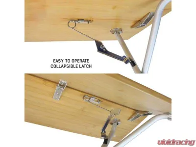 Overland Vehicle System Kick It Bi-Fold Camp Table Wood Base & Storage Bag - 30100031