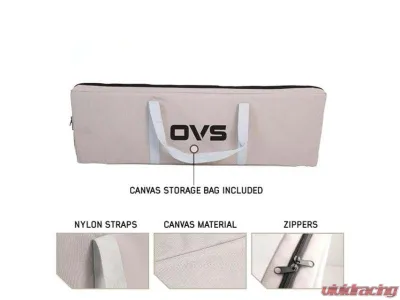 Overland Vehicle System Kick It Bi-Fold Camp Table Wood Base & Storage Bag - 30100031