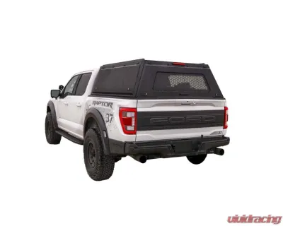 Overland Vehicle Systems Expedition Truck Cap W/Full Wing Doors W/ Full Window, Front and Rear Windows & 3rd Brake Light Ford F-150 5.5' Bed 2021-2025 - 70100004