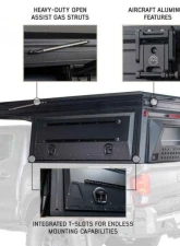 Overland Vehicle System MagPak Camper w/ Tent, Lights, Rear Molle Panel Side Tie Downs Front & Rear Windows Toyota Tundra 2022-2025                                     - 70100107 - Image 3