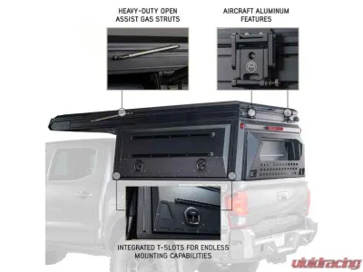 Overland Vehicle System MagPak Camper w/ Tent, Lights, Rear Molle Panel Side Tie Downs Front & Rear Windows Ram 2500 | 3500 2019-2025 - 70100108