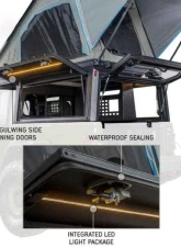 Overland Vehicle System MagPak Camper w/ Tent, Lights, Rear Molle Panel Side Tie Downs Front & Rear Windows Ram 2500 | 3500 2019-2025                                     - 70100108 - Image 6