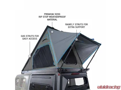 Overland Vehicle System MagPak Camper w/ Tent, Lights, Rear Molle Panel Side Tie Downs Front & Rear Windows Toyota Tacoma 2024-2025 - 70100125
