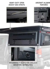 Overland Vehicle System MagPak Camper w/ Tent, Lights, Rear Molle Panel Side Tie Downs Front & Rear Windows Toyota Tacoma 2024-2025                                     - 70100125 - Image 3