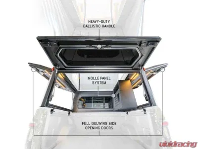 Overland Vehicle System MagPak Camper w/ Tent, Lights, Rear Molle Panel Side Tie Downs Front & Rear Windows Toyota Tacoma 2024-2025 - 70100125