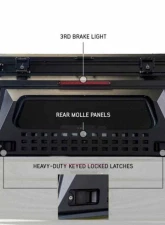 Overland Vehicle System MagPak Camper w/ Tent, Lights, Rear Molle Panel Side Tie Downs Front & Rear Windows Toyota Tacoma 2024-2025                                     - 70100125 - Image 9