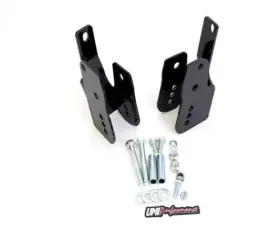 UMI Performance Rear Control Arm Relocation Brackets Bolt-In Black Ford Mustang 2005-2014