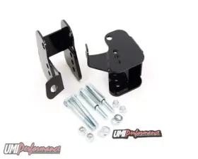 UMI Performance Relocation Brackets Bolt-In Lower Control Arm Black GM F-Body 1982-2002