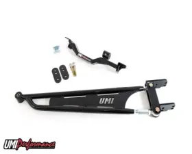 UMI Performance Tunnel Brace Mounted Torque Arm Long Tube Header Set-ups Mild Steel Black GM F-Body 1993-2002