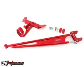 UMI Performance Tunnel Mounted Torque Arm 700R4 & T5 Transmissions w/ Front Drive Shaft Loop Red GM F-Body 1982-1992