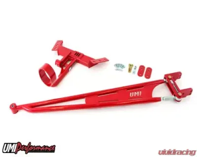 UMI Performance Tunnel Mounted Torque Arm 700R4 & T5 Transmissions w/ Front Drive Shaft Loop Red GM F-Body 1982-1992 - 2217-R