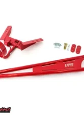 UMI Performance Tunnel Mounted Torque Arm TH400 Transmission w/ Front Drive Shaft Loop 3" Red GM F-Body 1982-1992                                     - 2219-R - Image 6