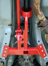 UMI Performance Tunnel Mounted Torque Arm TH400 Transmission w/ Front Drive Shaft Loop 3" Red GM F-Body 1982-1992                                     - 2219-R - Image 2