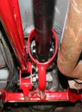 UMI Performance Tunnel Mounted Torque Arm TH400 Transmission w/ Front Drive Shaft Loop 3" Red GM F-Body 1982-1992                                     - 2219-R - Image 6