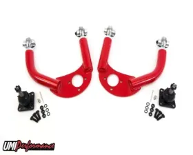 UMI Performance Upper A-Arms Adjustable Chromoly Red GM F-Body 1993-2002