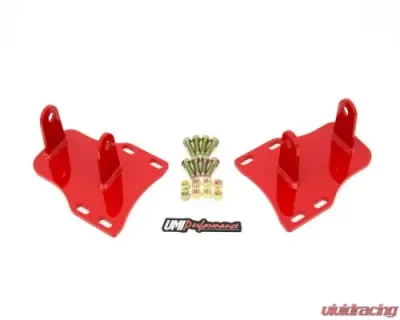 UMI Performance LSX Motor Mounts K-Members Red GM F-Body 1982-1992 - 2409-R