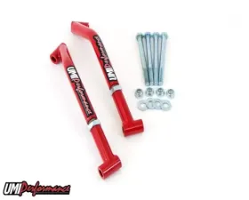 UMI Performance Control Arm Reinforcements/Frame Braces Red GM G-Body 1978-1988