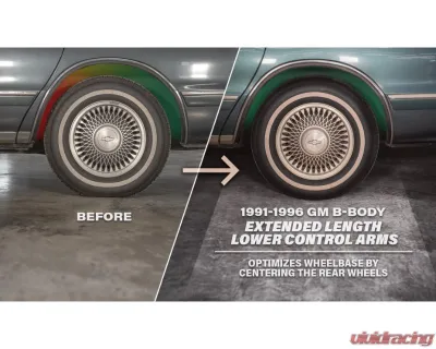 UMI Performance Red Extended Length Rear Control Arm GM B-Body 1978-1996 - 3621-R