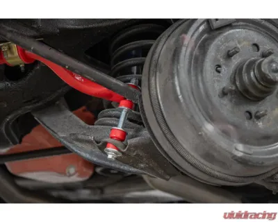 UMI Performance Red 1 1/8" Solid Front Sway Bar Chevy B-Body 1965-1970 - 3668-R