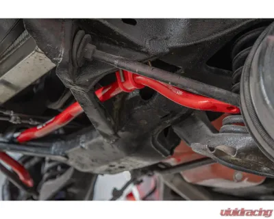 UMI Performance Red 1 1/8" Solid Front Sway Bar Chevy B-Body 1965-1970 - 3668-R