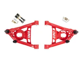 UMI Performance Red Tubular Front Lower A-Arms Delrin Bushings GM A-Body 1964-1972