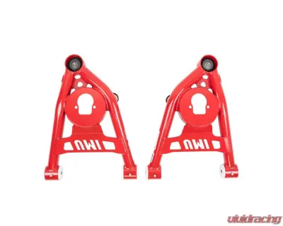 UMI Performance Red Tubular Front Lower A-Arms Delrin Bushings GM A-Body 1964-1972 - 4032-R