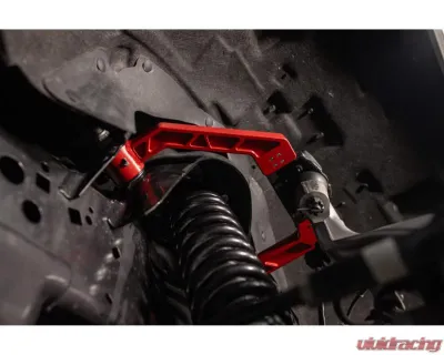 UMI Performance Red Lowered Adjustable Upper A-Arm Kit Ford F-150 2015-2025 - 6565-R