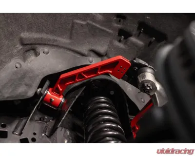 UMI Performance Red Lowered Adjustable Upper A-Arm Kit Ford F-150 2015-2025 - 6565-R