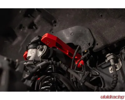 UMI Performance Red Lowered Adjustable Upper A-Arm Kit Ford F-150 2015-2025 - 6565-R