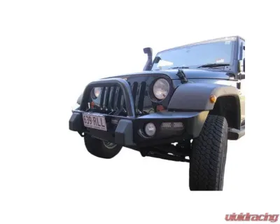 Dobinsons Single Black Loop Deluxe Steel Bullbar Jeep Wrangler JK 2007-2018 - BU29-3670