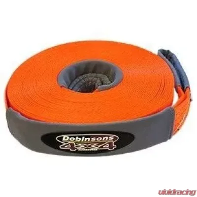 Dobinsons 4x4 65FT Safety Orange Winch Extension Strap - WS80-3834