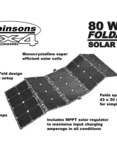 Dobinsons 4X4 80 Watt Folding Solar Panel Kit with MPPT Charging Module                                     - EA80-3842K - Image 4