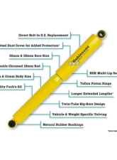 Dobinsons Rear Gas Shock Absorber Toyota Land Cruiser 300 Series 2021-2022 (Each)                                     - GS59-441 - Image 2
