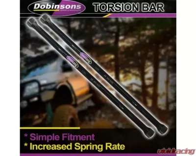Dobinsons Heavy Duty Torsion Bar Set Nissan Pathfinder WD21 | Terrano R20 1987-2006 - TB45-1458