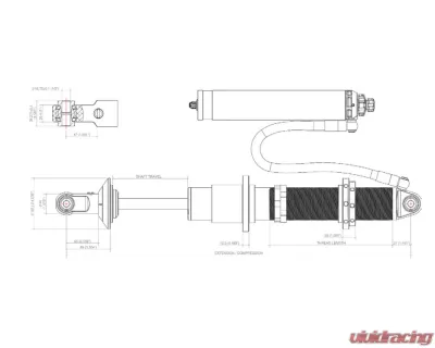 Dobinsons 2.6" 14" Travel Coilover Universal (Each) - MRA92-A2514