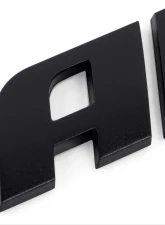 APR Satin Black Badge for Audi A1000008 - Custom Fit for Audi Models                                     - A1000008 - Image 2