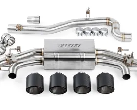 APR Catback Exhaust System for Volkswagen Golf R MK8 2022-2024, T304 Stainless Steel, Quad Tips