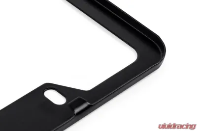 APR Black Thick Frame License Plate with Hiders for Audi, Porsche, Volkswagen, T304 Stainless Steel - A1000010