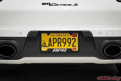 APR Black Thick Frame License Plate with Hiders for Audi, Porsche, Volkswagen, T304 Stainless Steel - A1000010