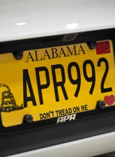 APR Black Thin Frame License Plate with Hiders                                     - A1000013 - Image 5