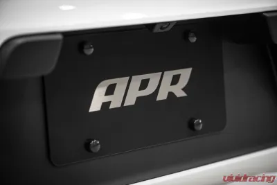 APR Silver on Black License Plate for A1000015 - Durable Aluminum, Standard Size - A1000015